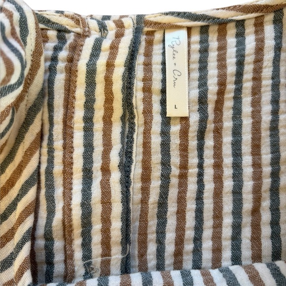 Rylee & Cru Oceanside Top in Nautical Stripe Womens Size Large - Picture 4 of 7